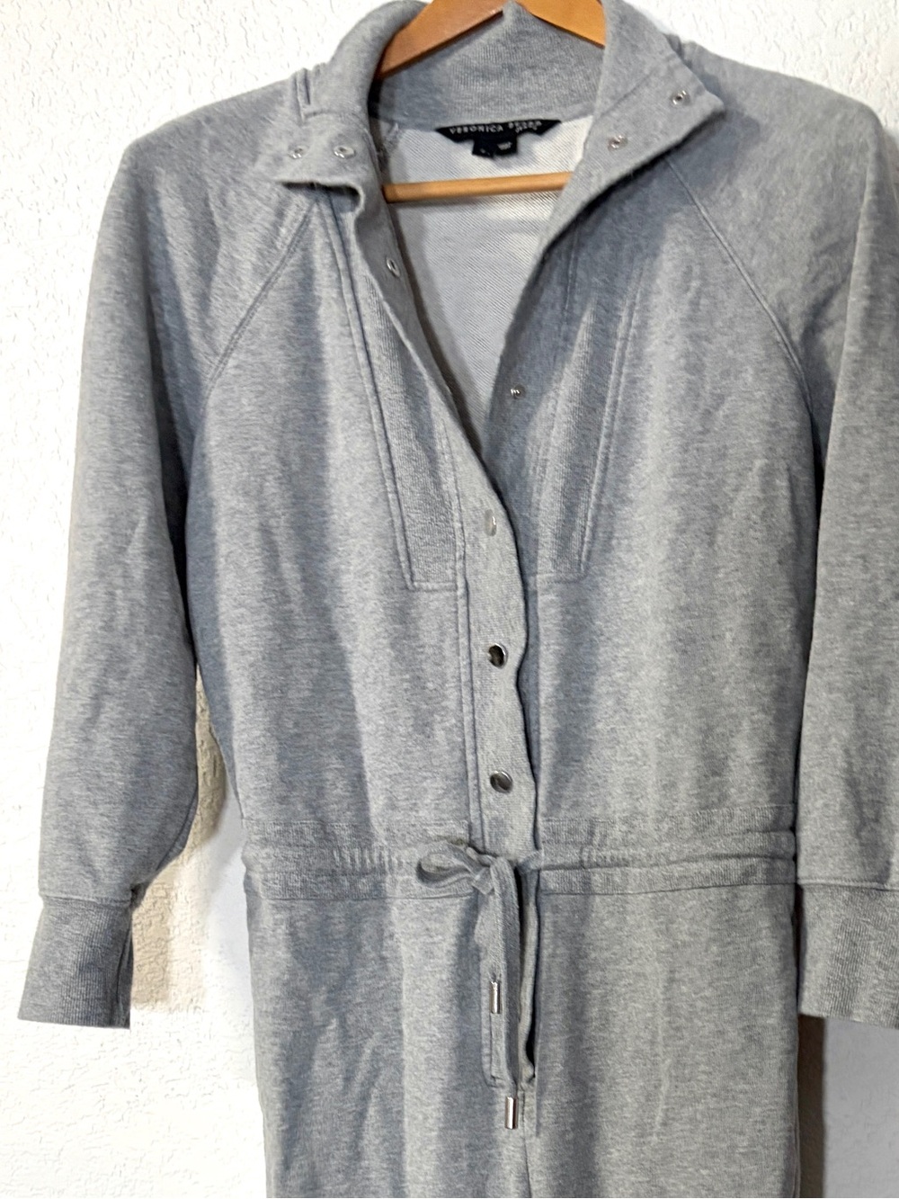 Veronica Beard Women’s Finn Cotton chic Jumpsuit in Heather Gray size Small - Picture 4 of 11